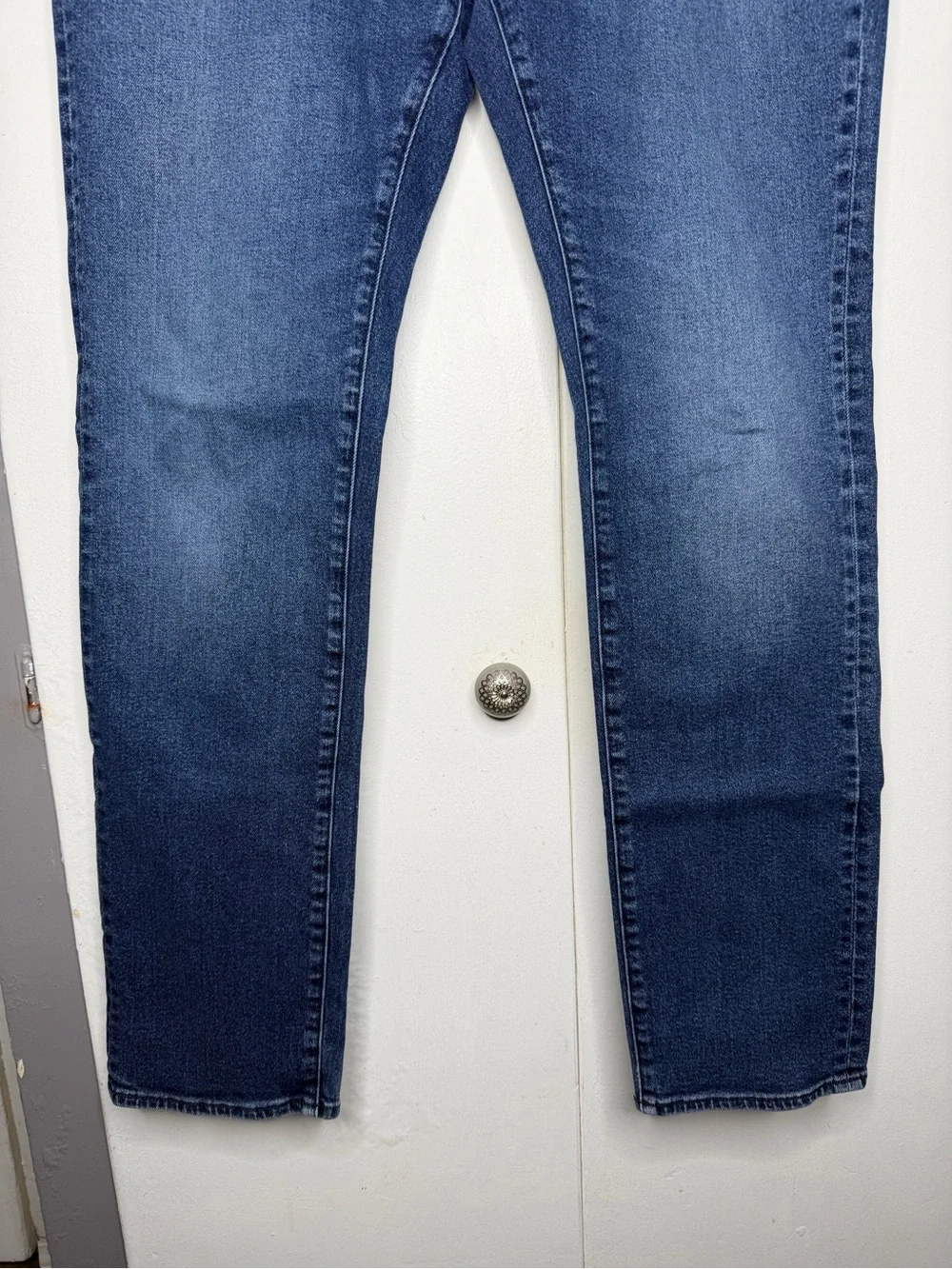 John Varvatos Bowery Slim Straight Mens Denim Jeans Size 36x32 blue